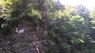 preview picture of video 'Cliff Jump from Jacks Fork River in Eminence, Missouri'