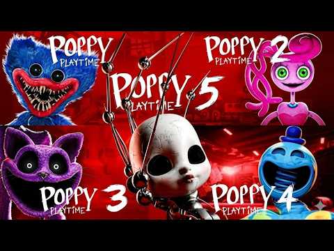 POPPY PLAYTIME 1 ATÉ 5: PARTE 2 - #poppyplaytime5 #shorts