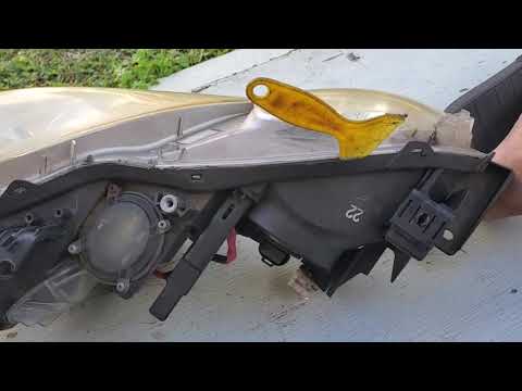 2006-2011 Lexus Gs Headlight Lens Removal DIY