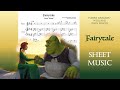 Fairytale - Shrek - SHEET MUSIC - flute and piano (Audio midi)
