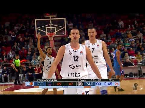 ABA Liga 2017/18 highlights, Round 16: Igokea - Partizan NIS (14.1.2018)