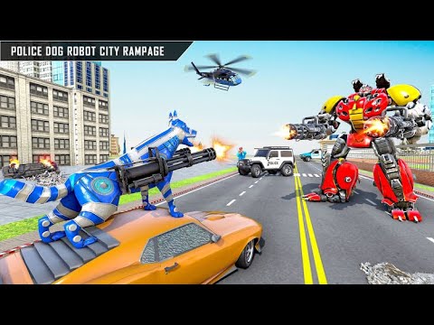 Police Dog Robot Car Transforming: Car Robot Games Game Scapes Inc Gameplay