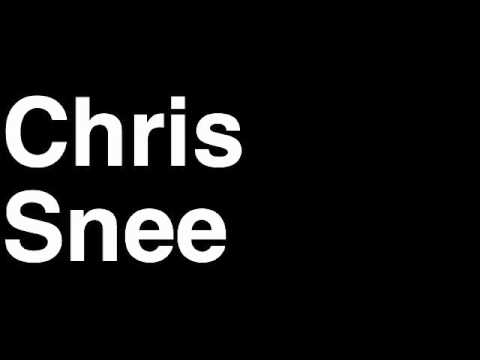 How to Pronounce Chris Snee New York NY Giants NFL Football Touchdown TD Tackle Hit Yard Run