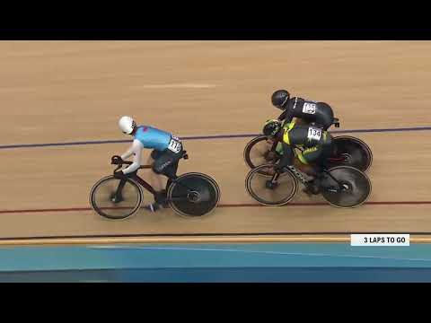 CWG: Dahlia Palmer (JAM) Women's Keirin Round 1 Repechage Heat 1 | Cycling | SportsMax TV