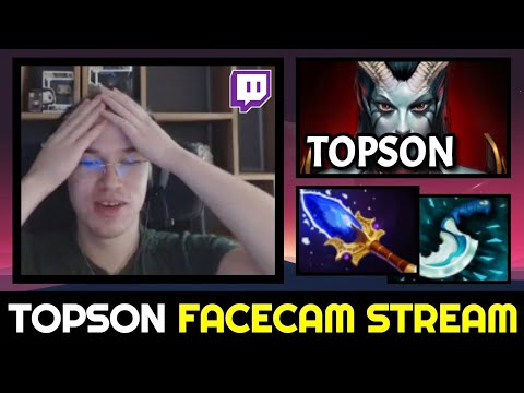 TOPSON MID Queen of Pain with Scepter & Blink Dagger Build — STREAM with FACECAM