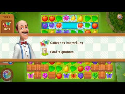 Gardenscapes Level 1079 Walkthrough "No Boosters Used"