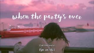 [Vietsub+Lyrics] Billie Eilish - when the party&#39;s over