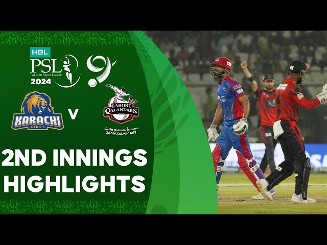 2nd Innings Highlights | Karachi Kings vs Lahore Qalandars | Match 26 | HBL PSL 9 | M1Z2U