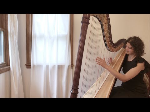 J.S. Bach - Prelude 15, Book 1, BWV 860 - Stephanie Claussen, harp
