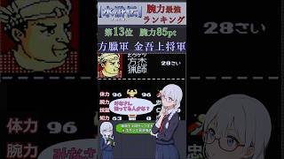 水滸伝~天命の誓い~腕力ランキング13位 【金吾上将軍】方杰の能力 #レトロゲーム #koei #歴史 #pc98 #歴史 #ファミコン #steam #ゲーム実況 #voicevox