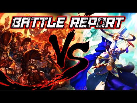 Age Of Sigmar Battle Report Fyreslayers Vs Lumineth Realm Lords 2000 Points Matched Play