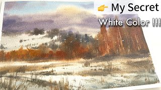 Tell You My Secret:   Behind the Scenes of My Winter Watercolor Landscapes