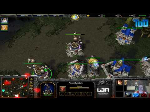 Warcraft III #180 - ToD & Grubby 2v2 vs NightElf&NightElf (Lost Temple)