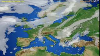Cloud forecast Europe // modelrun: 00h UTC 2020-05-27