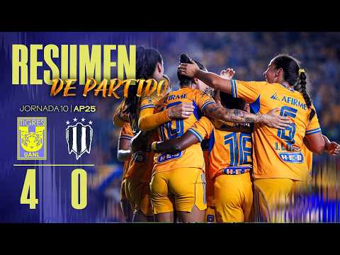 📹 Resumen | Tigres Femenil 4 - 0 Rayadas | Jornada 10 | Apertura 2025 | Liga MX Femenil