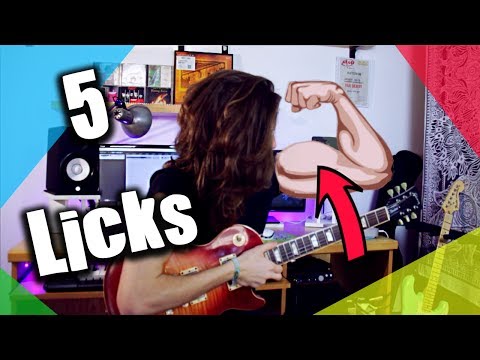 5 Guitar Licks - Will make you STRONGER (My Favorite Licks) + TABS