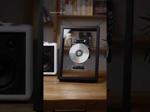 A CD Player That Looks Like a Photo Frame #cdplayer #retro #desksetup