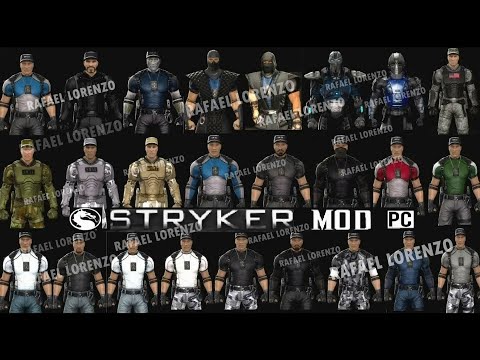 Mortal Kombat STRYKER DLC MK Costume Skin PC Mod MK9 Komplete Edition MKKE