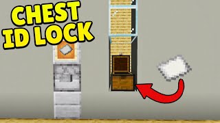 Minecraft: Simple And Easy CHEST ID LOCK Tutorial! In Bedrock |