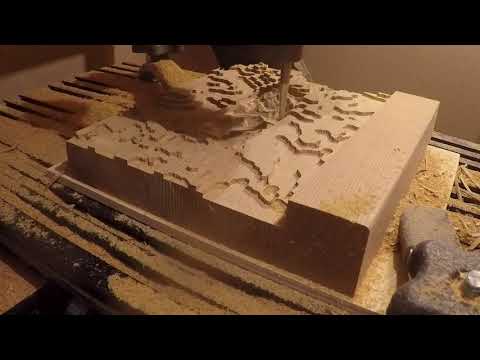 CNC of Mont Blanc at 256X speed!