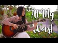 Pink Sweat At My Worst Fingerstyle Guitar Cover Josephine Alexandra