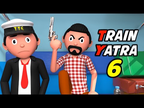 ‎TRAIN YATRA 6 | Funny Comedy Video | Desi Comedy | Cartoon | Cartoon Comedy | The Animo Fun