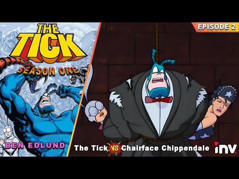 The Tick vs Chairface Chippendale | The Tick | S01 E01 | Ben Edlund | INV. | Animated