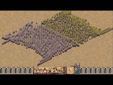 1200 Pikemen vs 1000 Macemen