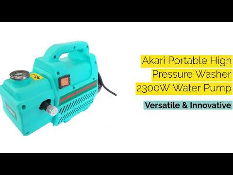 Painter Spray Gun (LABEL) Supply Akari Portable high Pressure Washer 2300W self-Priming Pump.