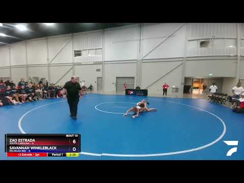 117 Lbs Placement Matches (8 Team) - Zao Estrada, South Carolina Vs Savannah Winkleblack, Michigan