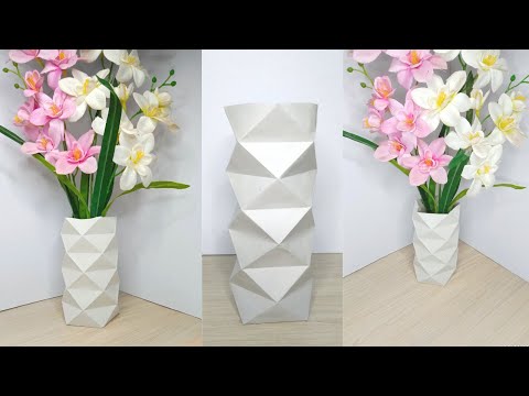 How to make easy Paper Flower Vase | DIY Projects | Crafting Corner