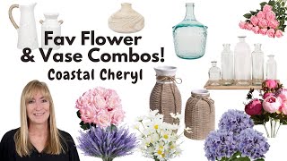 Fav Home Decor Combinations #2! / Amazon Flower and Vase Combinations!