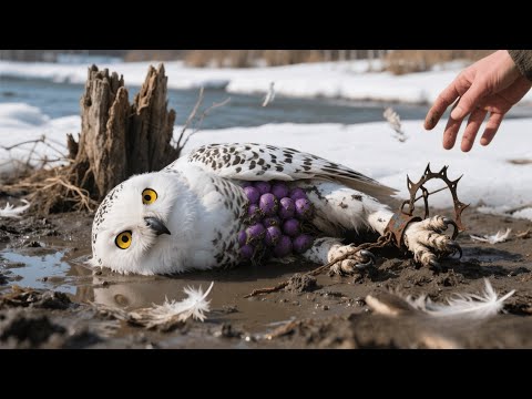 A Snowy Owl Chick Caught in Fishing Net — I Couldn’t Walk Away