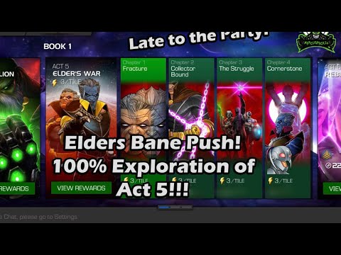 Elders Bane Push! 100% Act 5 Part 1! Featured 6 Star opening!
