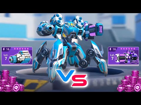 Fusion Cannon 16 vs Voltaic RPG 16 & Scorpius - Mech Arena