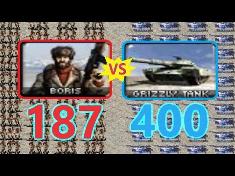 Boris vs Grizzly - Same Cost - Red Alert 2