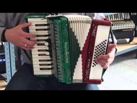 Klangprobe Akkordeon weltmeister Perle 48