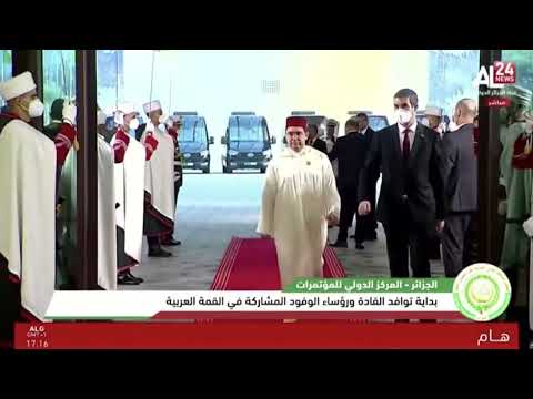 لحظة استقبال ناصر بوريطة من طرف الرئيس الجزائري