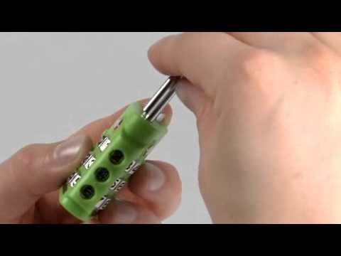 Operating the Master Lock 4684T TSA-Accepted Combination Luggage Lock