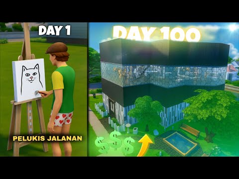 100 Hari hanya Kerja jadi Pelukis di The Sims 4