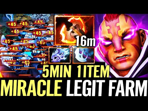 🔥 MIRACLE 16min Fury HARD START Anti Mage — Still Handle 5MIN 1ITEM Legit Carry Farm Dota 2 Pro