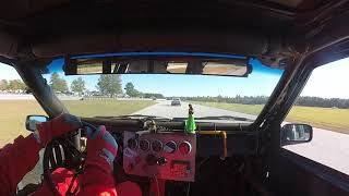 Eric #6 Sat Volvo   passing Ray Lemons CMP Fall 11-3-18