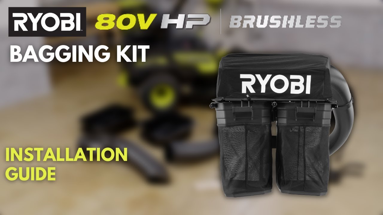 Bagging Kit Installation | RYOBI 42in 80V ZTR 2-Bin Bagger