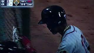 Quad Cities' Maikel Garcia hits home run vs. Cedar Rapids, 9/22/21