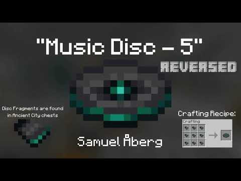 Minecraft Disc 5 Reversed "1.19 New Music Disc"