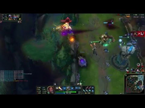 Nidalee triple kill with one spear