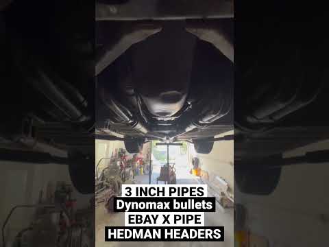 1986 C4 Corvette CUSTOM 3 INCH X PIPE DUAL EXHAUST W/ HEADERS & DYNOMAX BULLETS - CARBURETOR SWAP