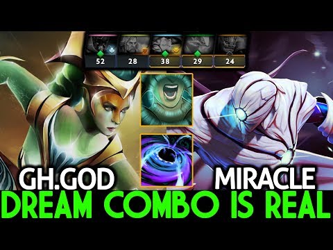 Miracle- Enigma & GH.God Naga Siren Dream Combo is Real 7.21 Dota 2