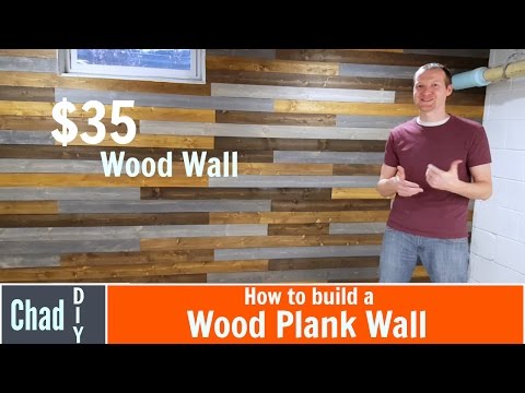 How to make a custom wood plank wall