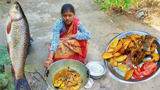 Rui Fish With Potato Curry